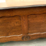 Solid oak toy chest XXth century
