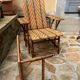 Vintage rattan and wicker deckchair