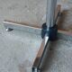 KOR telescopic stool in leatherette