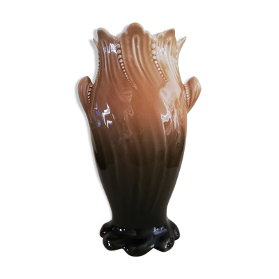 Vase en barbotine Fives Lille Art Nouveau
