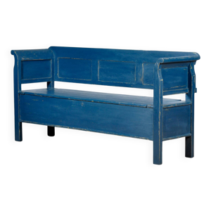 Banc en pin ancien à