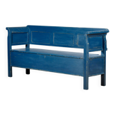 Antique pine drop-top bench, 1900s