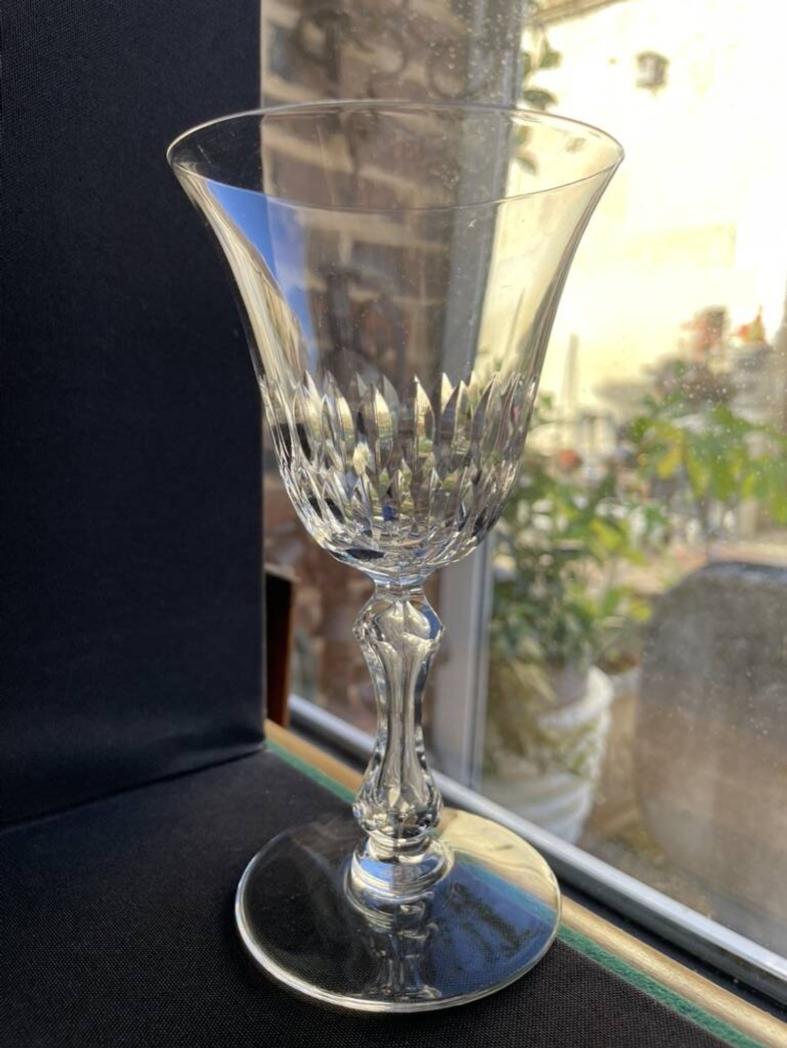 6 Saint Louis water glasses cut Lozère service stamped