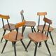 🟡 PIRKKA dining table chairs, Ilmari Tapiovaara, Laukaan Puu, Finland 1950
