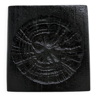 Rare Rosenthal Martin Freyer black ceramic vase , 1960’s