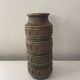 Mat green Tundra vase by Scheurich West Germany