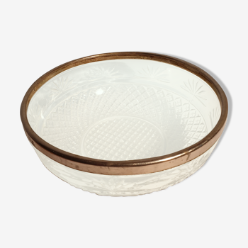 Pressed glass bowl