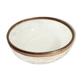 Pressed glass bowl