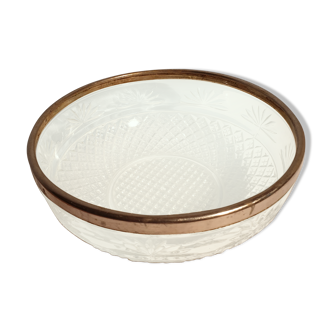 Pressed glass bowl