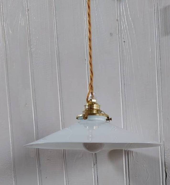 Vintage opaline pendant from the 1950s