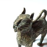 Book greenhouse, bronze leopards, 70s