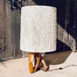 Artisanal brutalist lamp 70's