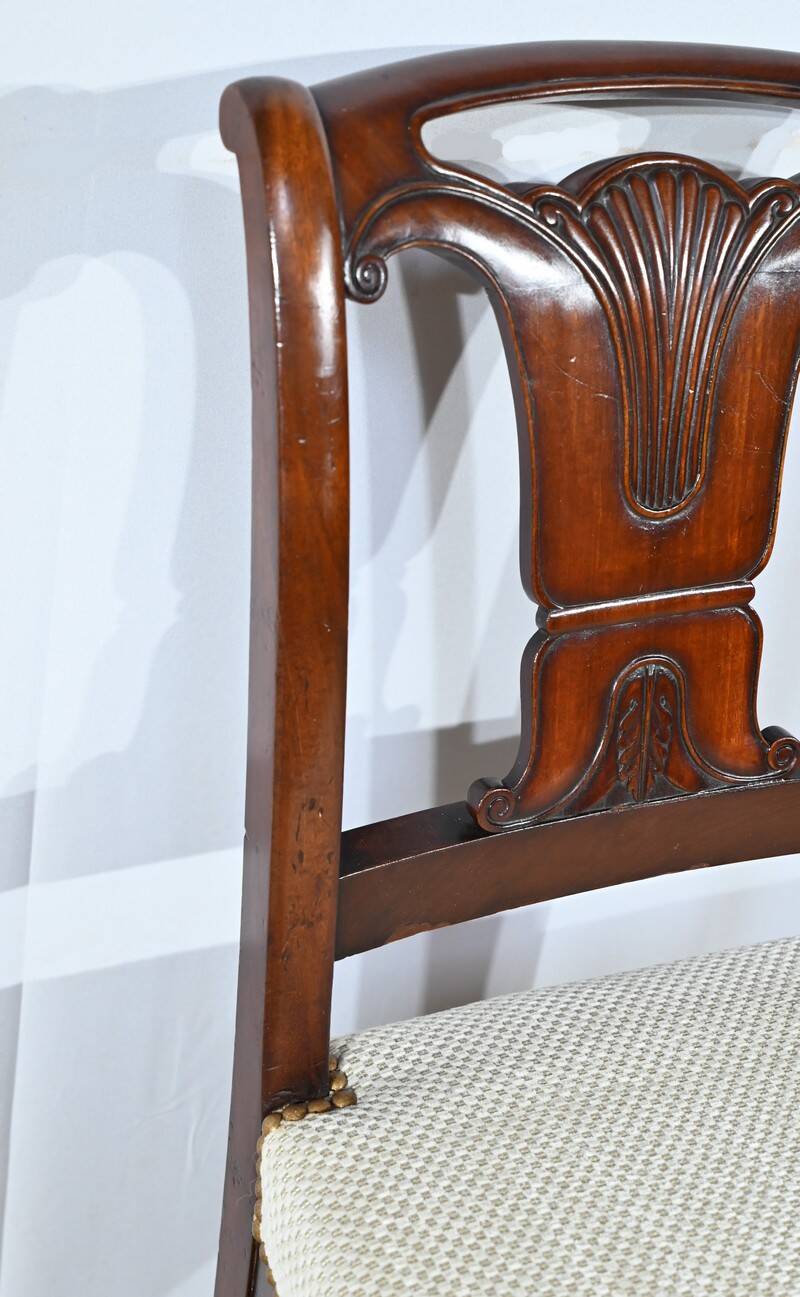 Suite of 5 Cuban Mahogany Chairs, Restoration Period – Early 19th Century