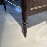 Commode 3 tiroirs de style Louis XVI, marbre et bronzes dorés