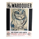 Affiche H de Waroquier Au pont des Arts Paris 1960