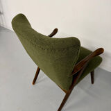 Set of 2 wing chairs in Scandinavian design from the 1960s.