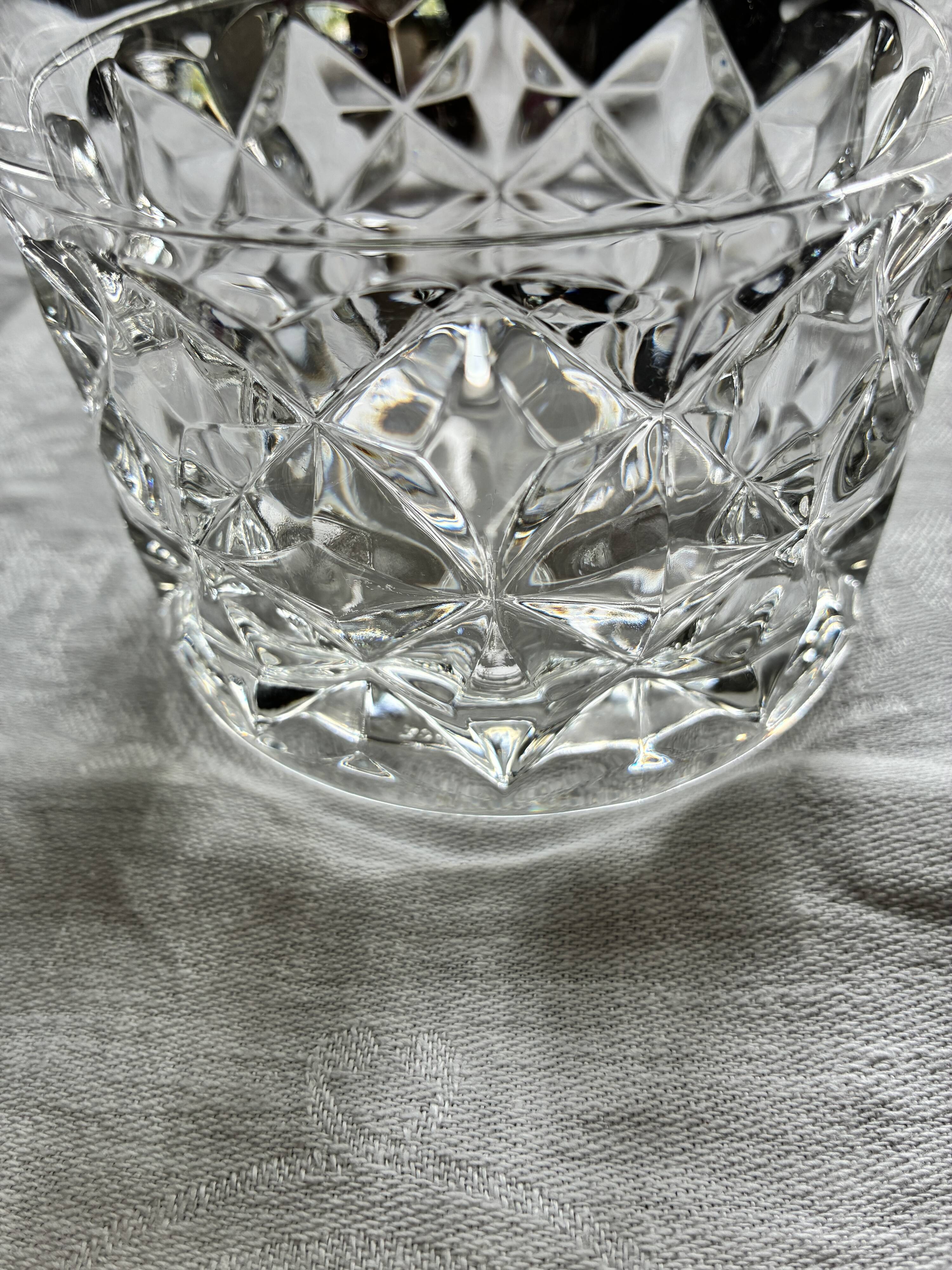 Crystal ice bucket made in France