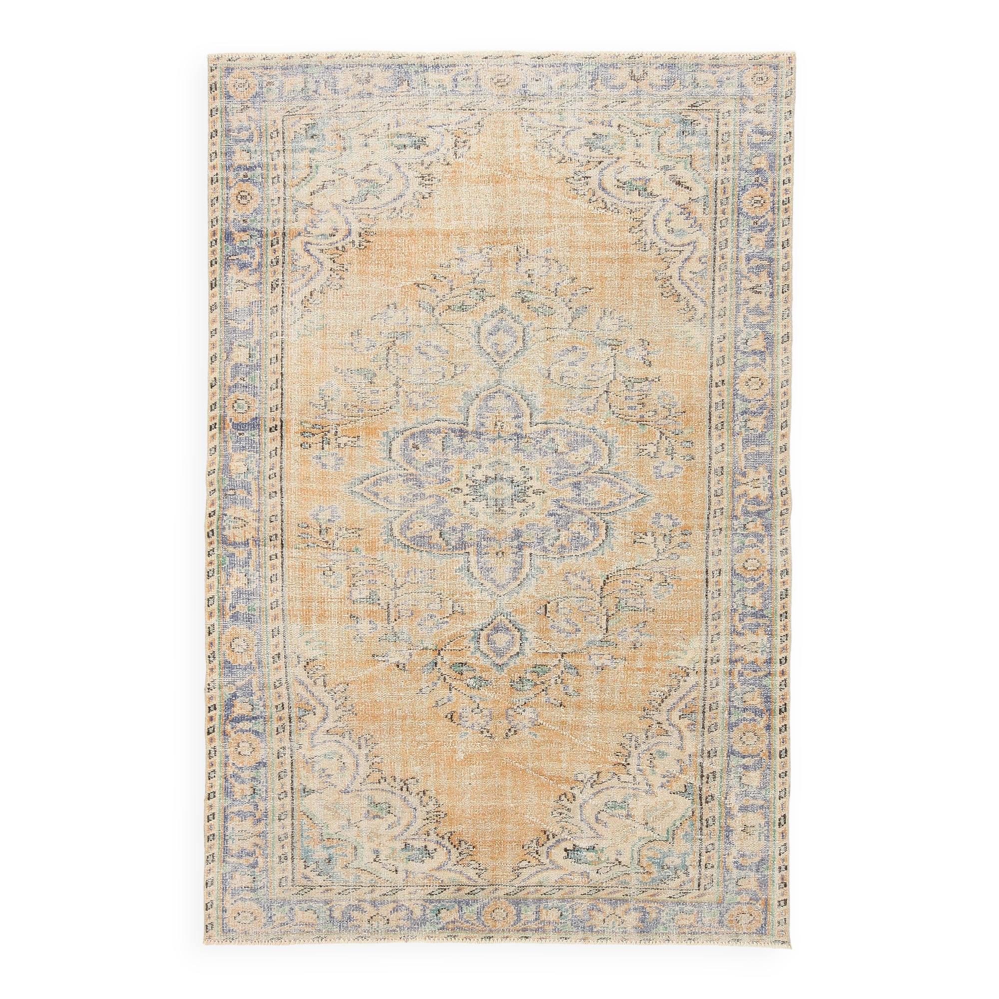 5x8 Pale Orange Classic Turkish Vintage Rug, 169x254Cm SK5187