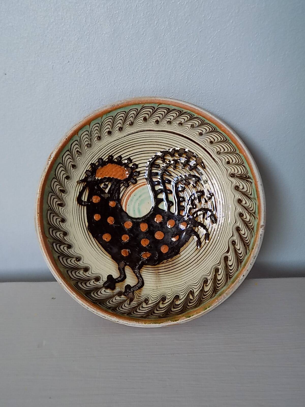 Rooster decor bowl