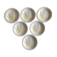 Salins earthenware dessert plates, Clair de Lune décor 60