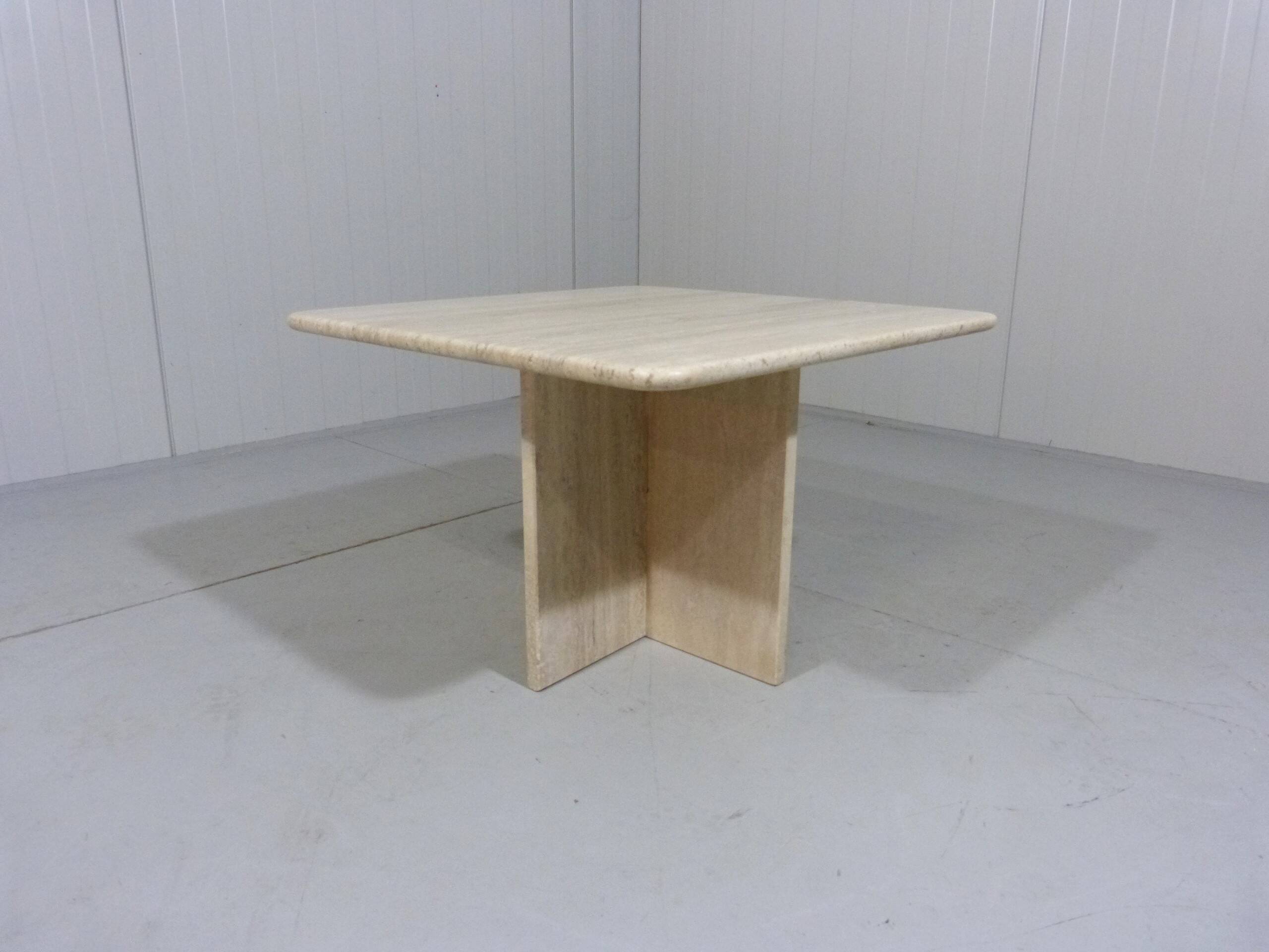 Travertine coffee table side table 1970’s