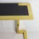 Rare console Nucci Valsecchi en bronze et granit bleu, Italie années 1970