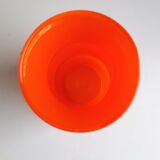 Vintage vase in orange glass