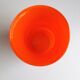 Vase vintage en verre orange
