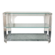 Vintage console made of acrylic and glass