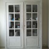 Old glazed bookcase or dresser
