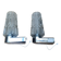 Pair of chrome Space Age wall lights