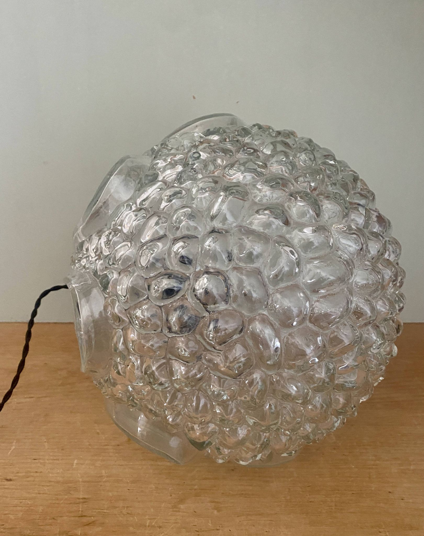 Baladeuse globe vintage en verre XL