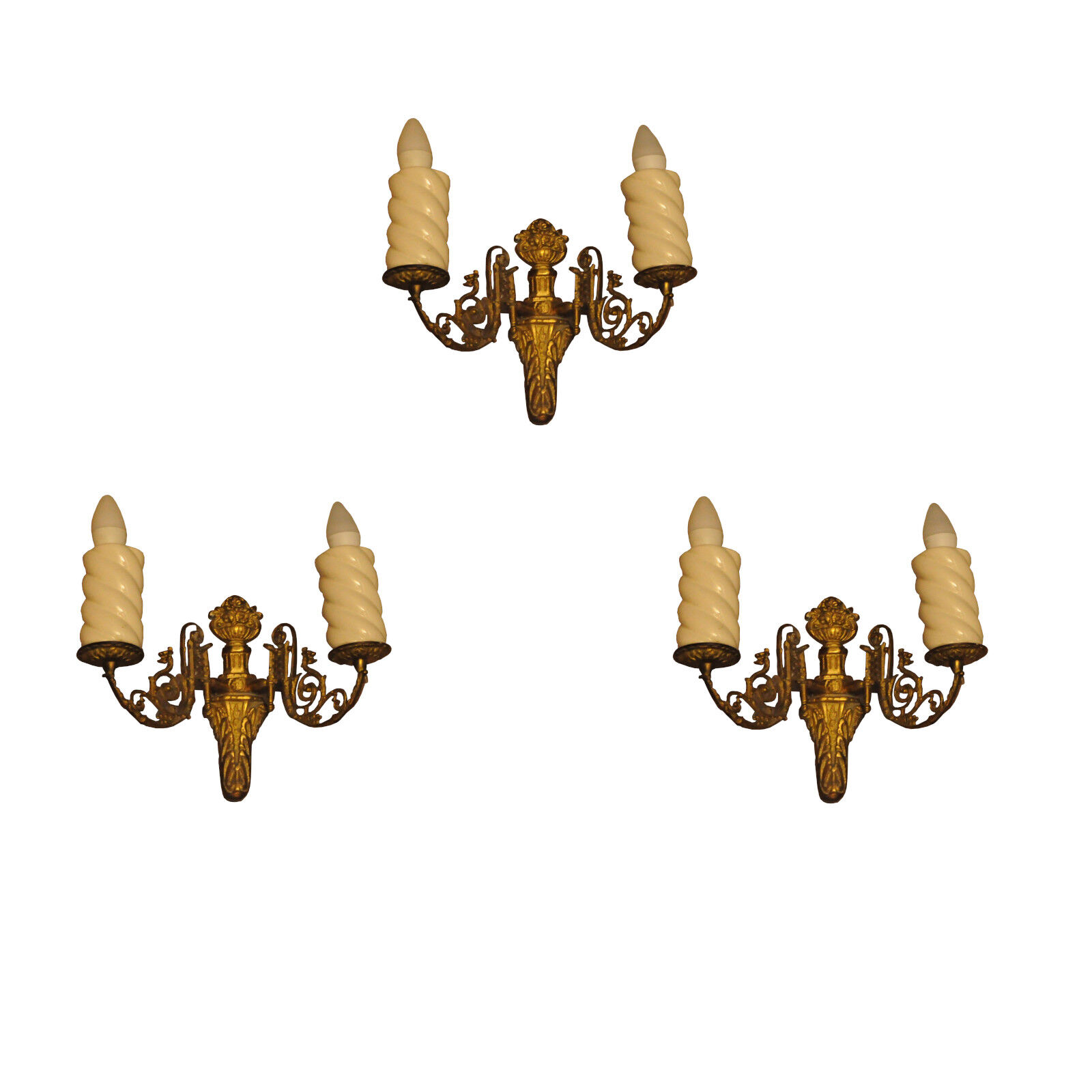 Set of three Scandinavian wall lamps