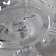 5 small engraved crystal stemmed glasses