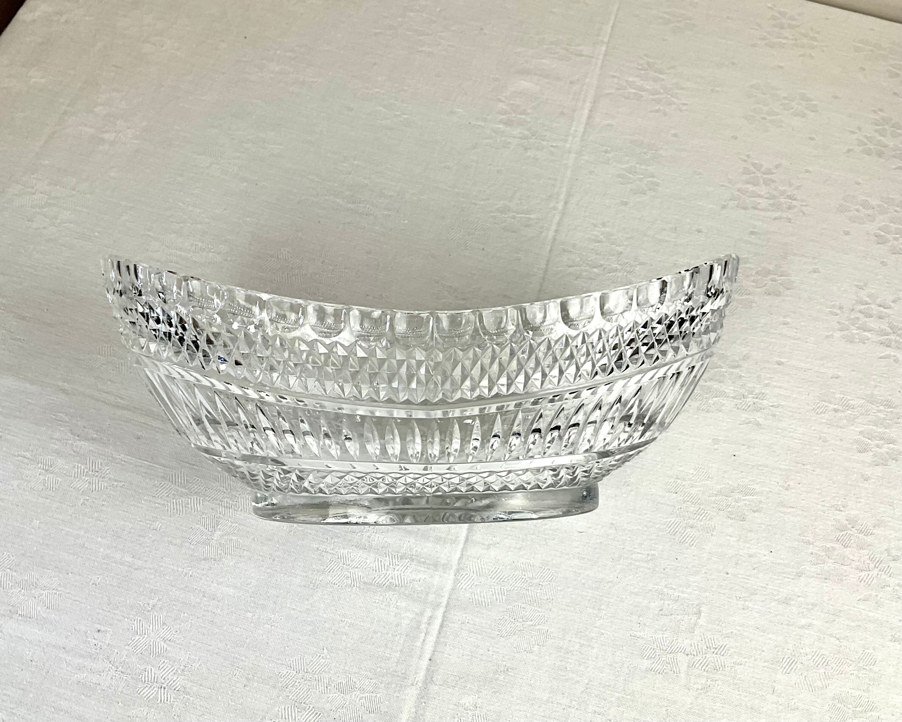 Coupe à fruits en verre vintage