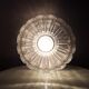 Vintage glass ceiling light from the 1960s