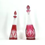 Crystal caraffe or decanters by Val Saint Lambert, 1960s