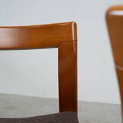 Set of six sculptural Italian dining chairs by Mobil Girgi