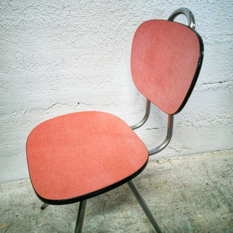 Red formica chair