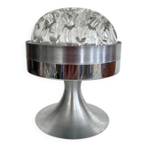 Flower vase, metal stand from the 1980s.