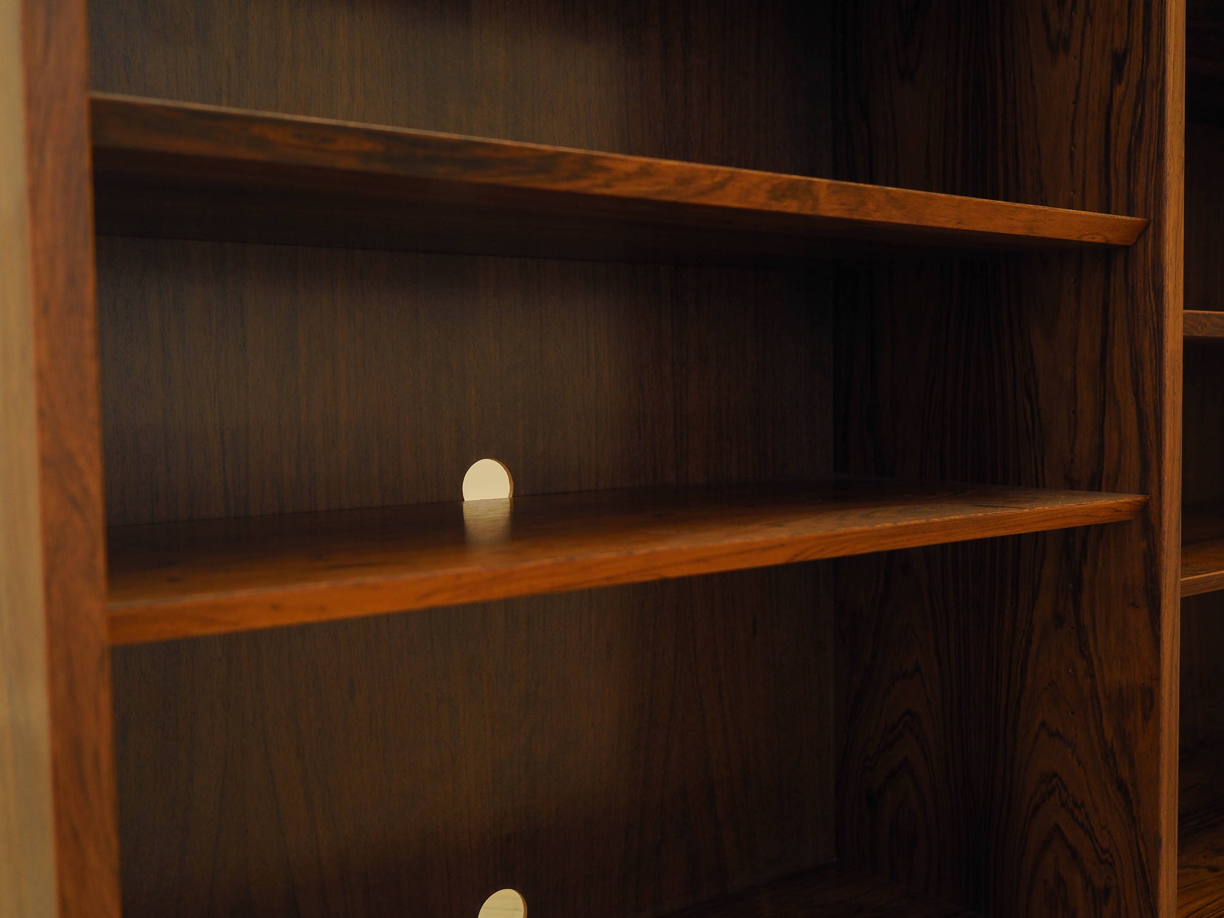 Rosewood bookcase, Danish design, 1970s, manufactured by Hundevad