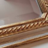 Large painted wood mirror