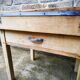 Old butcher's bill in solid beech