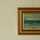 Original vintage oil on panel – ocean landscape