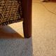 Fauteuil rotin tressé et bois exotique