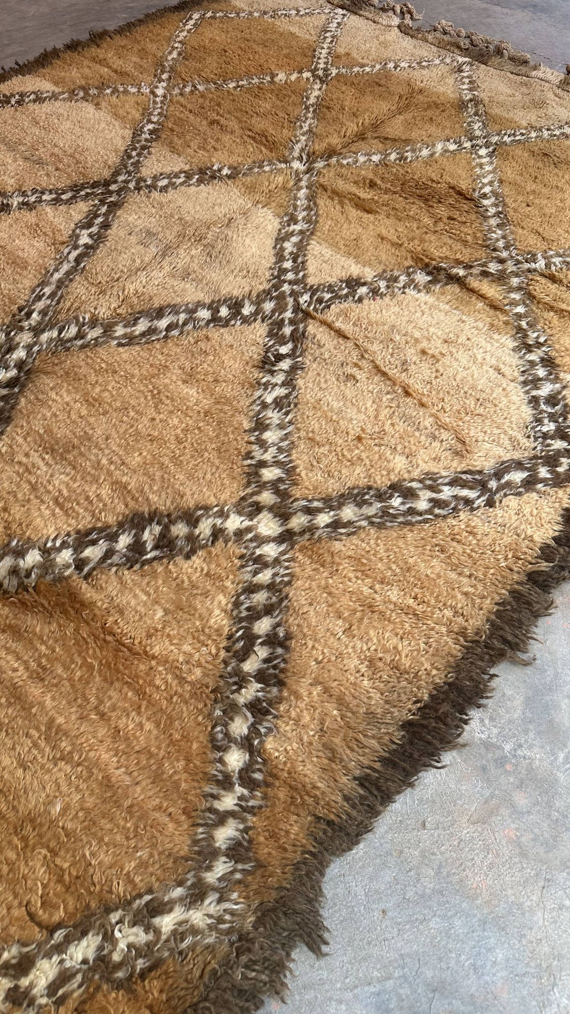 Marmoucha beige Berber rug - 424 x 170 cm