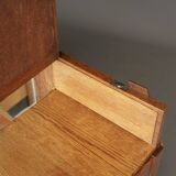 Coiffeuse Art Déco / École de La Haye en chêne. Années 1930