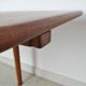 Hans J. Wegner Drop Leaf Table in Solid Teak and Oak for GETAMA