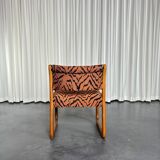 Set of 4 Scandinavian teak sled chairs