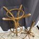 Baumann style 1960 swivel parrot coat rack in curved wood